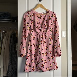 Pink 60s Inspired Mini Dress